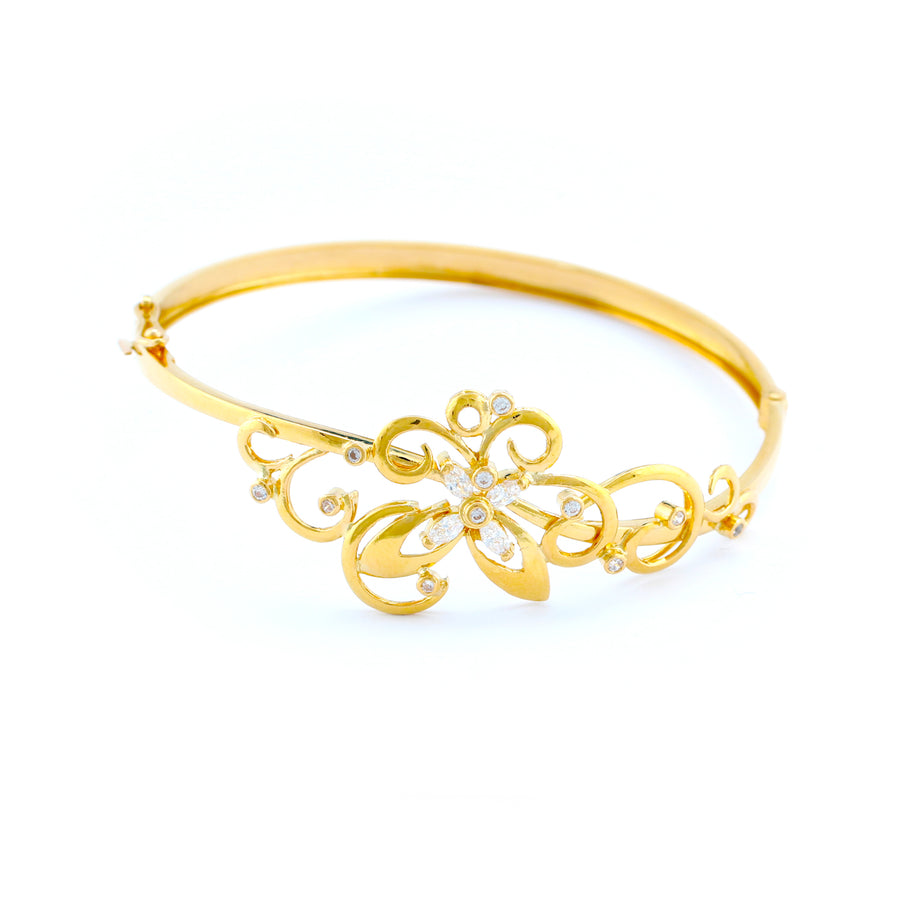 22KT YELLOW GOLD BANGLE (BA0000844)