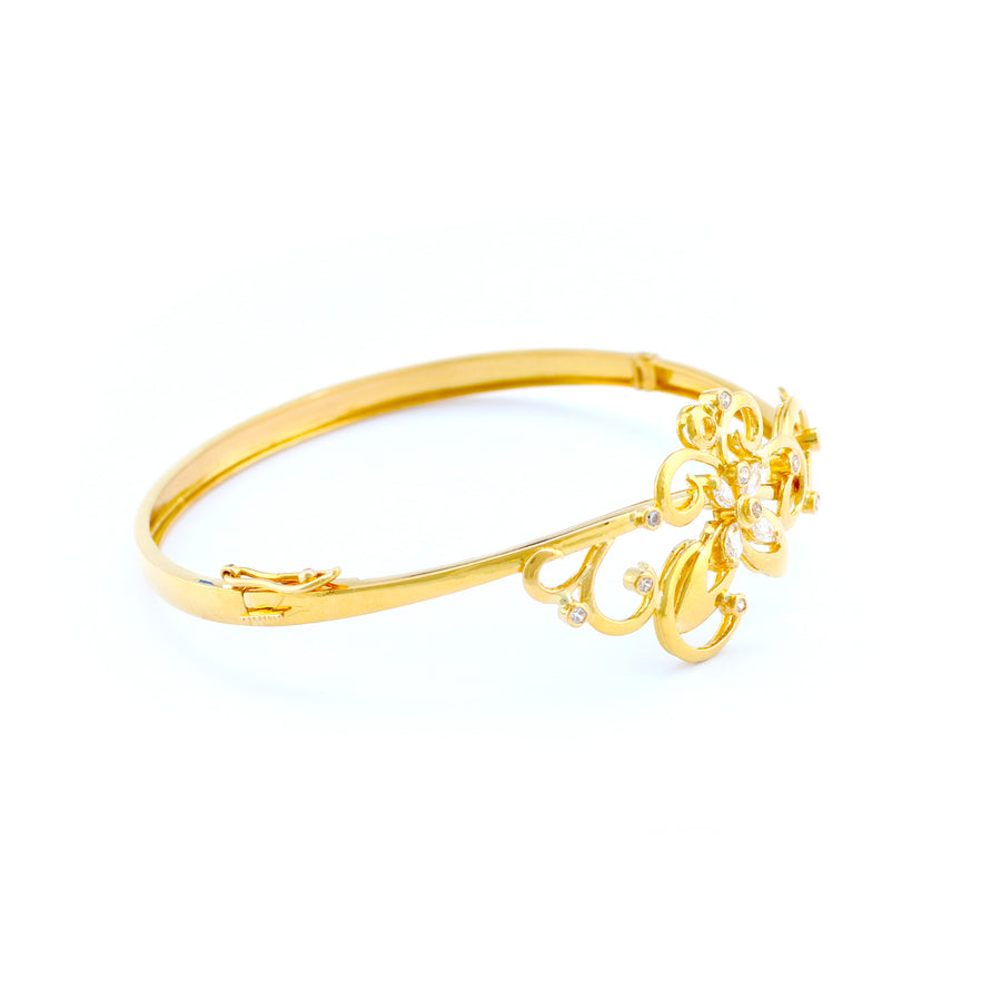 22KT YELLOW GOLD BANGLE (BA0000844)