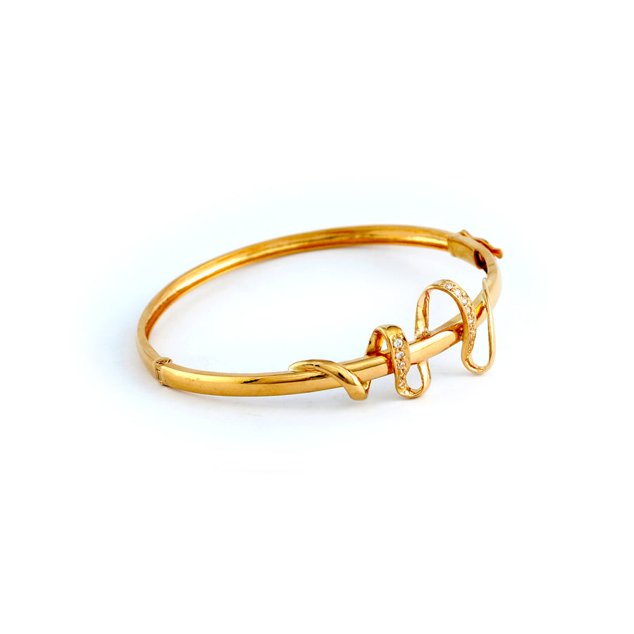 22KT YELLOW GOLD BANGLE (BA0000864)