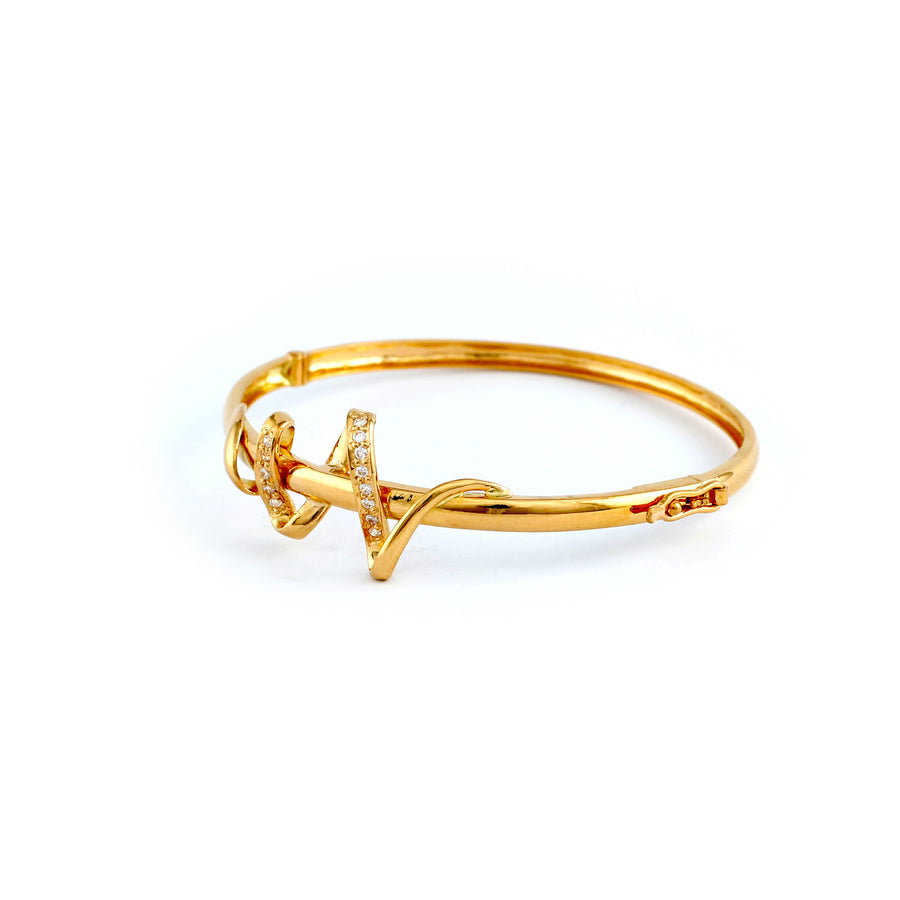 22KT YELLOW GOLD BANGLE (BA0000864)