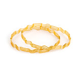 22KT YELLOW GOLD BANGLES PAIR (BA0000865)