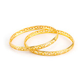 22KT YELLOW GOLD BANGLES PAIR (BA0000867)