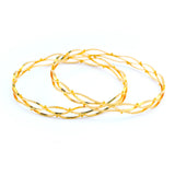 22KT YELLOW GOLD BANGLES PAIR (BA0000868)