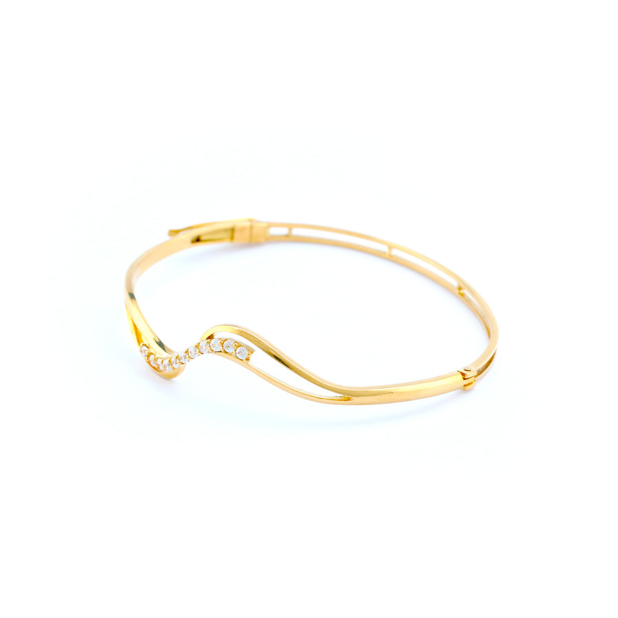 22KT YELLOW GOLD BANGLE (BA0000893)