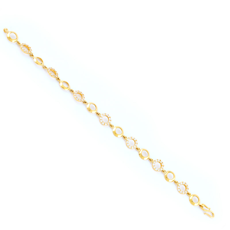 22KT YELLOW GOLD LADIES BRACELET (BR0000132)