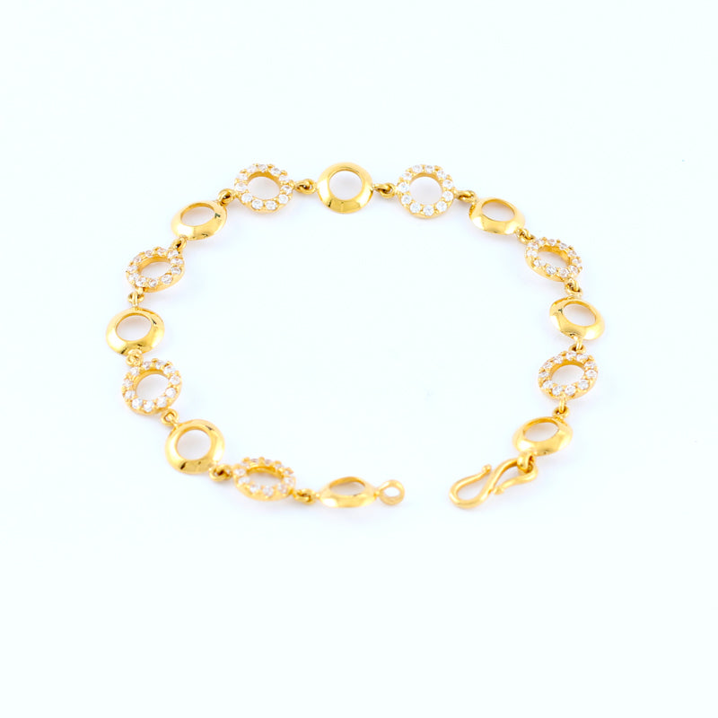 22KT YELLOW GOLD LADIES BRACELET (BR0000132)