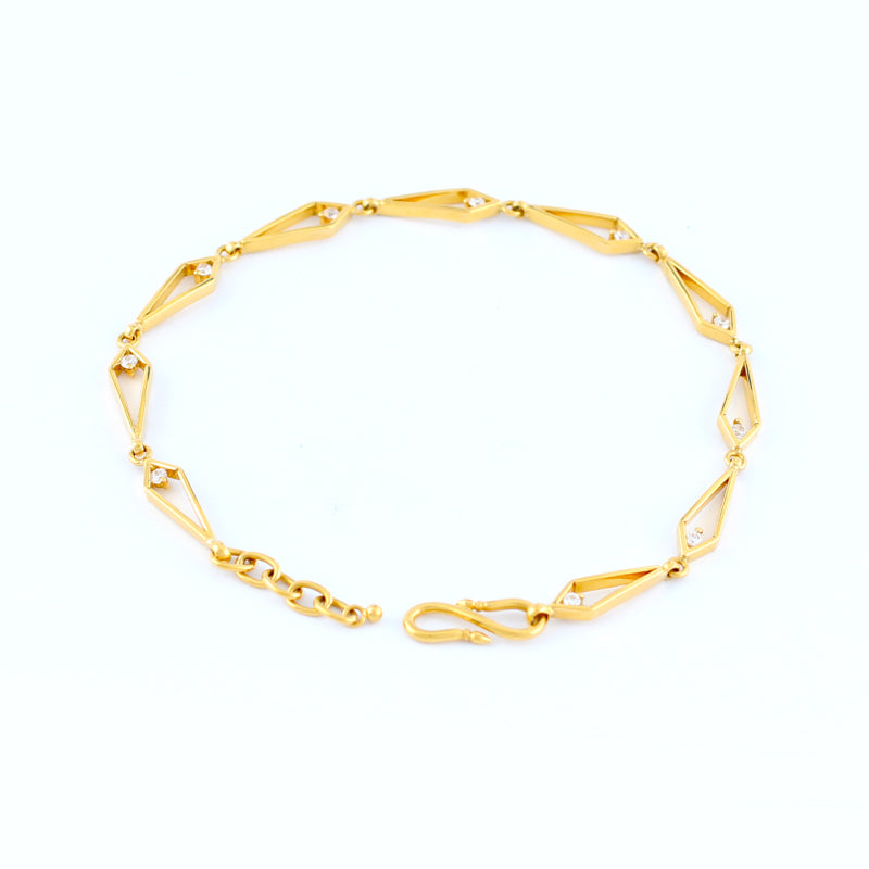 22KT YELLOW GOLD LADIES BRACELET (BR0000136)