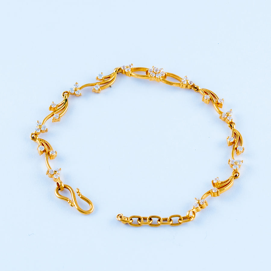 22KT YELLOW GOLD LADIES BRACELET (BR0000158)