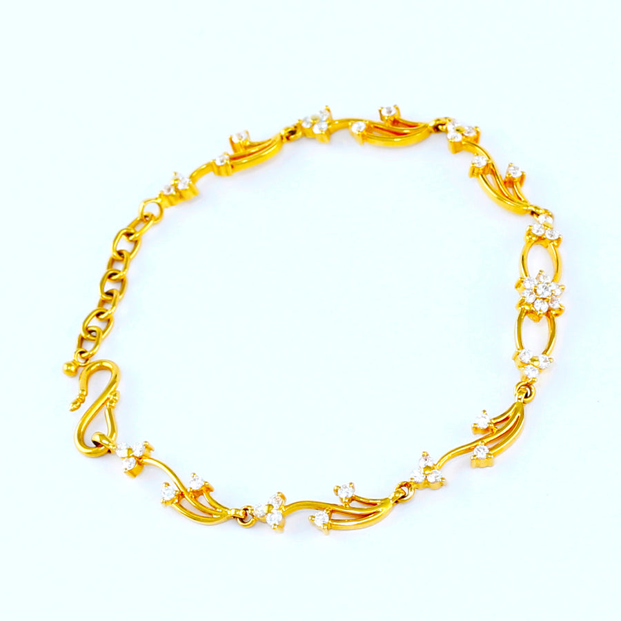 22KT YELLOW GOLD LADIES BRACELET (BR0000158)