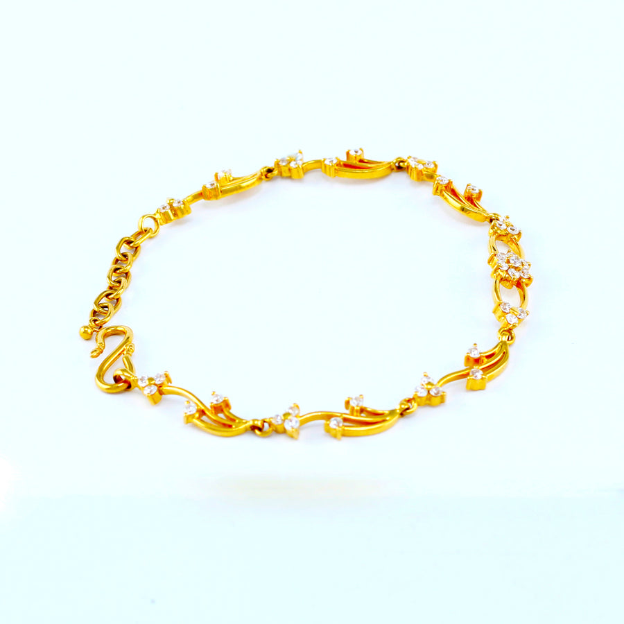 22KT YELLOW GOLD LADIES BRACELET (BR0000158)