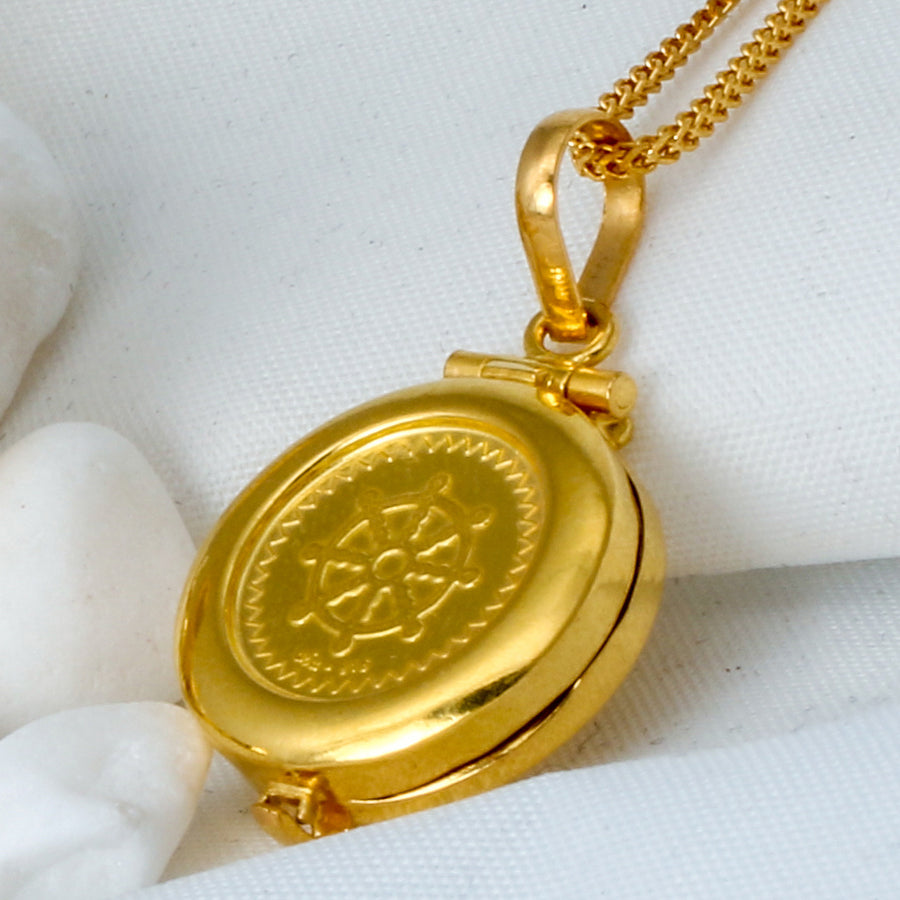 22KT YELLOW GOLD ABISAMBIDHANA PIRITHA PENDANT (PE0001925)
