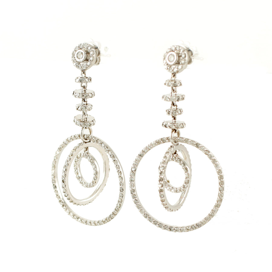 18KT WHITE GOLD TASSEL (DR19-18K171)
