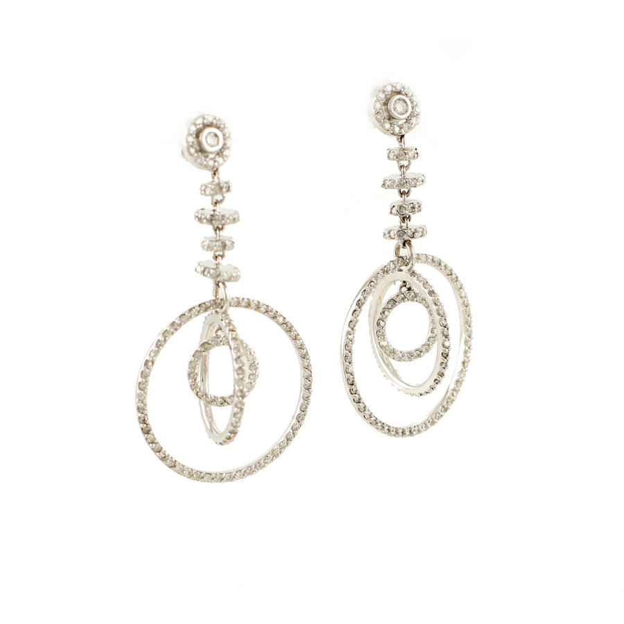18KT WHITE GOLD TASSEL (DR19-18K171)