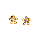 22KT YELLOW GOLD EAR STUD (ES0000017)