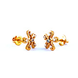 22KT YELLOW GOLD EAR STUD (ES0000017)