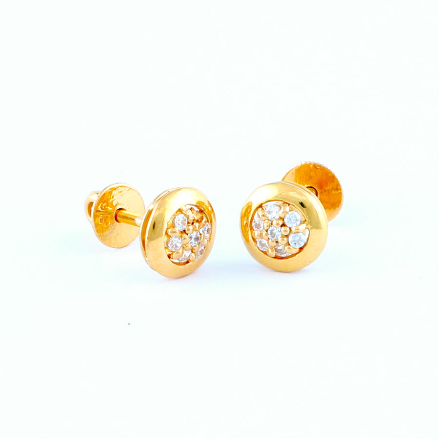 22KT YELLOW GOLD EAR STUD (ES0000057)