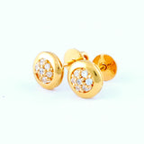 22KT YELLOW GOLD EAR STUD (ES0000057)