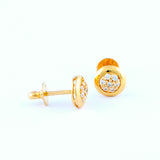 22KT YELLOW GOLD EAR STUD (ES0000057)