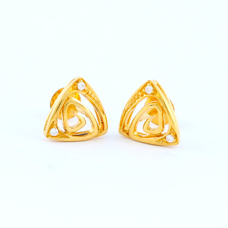 22KT YELLOW GOLD EAR STUD (ES0000062)