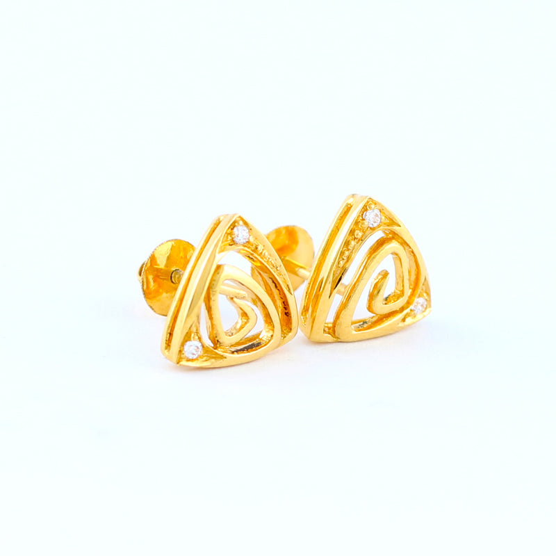 22KT YELLOW GOLD EAR STUD (ES0000062)