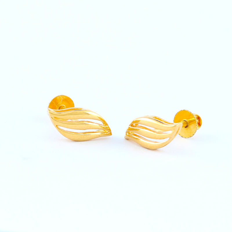 22KT YELLOW GOLD EAR STUD (ES0000171)