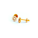 22KT YELLOW GOLD EAR STUD (ES0000216)