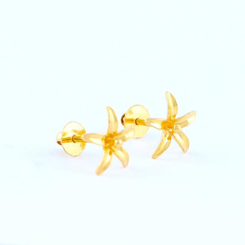 22KT YELLOW GOLD EAR STUD (ES0000230)