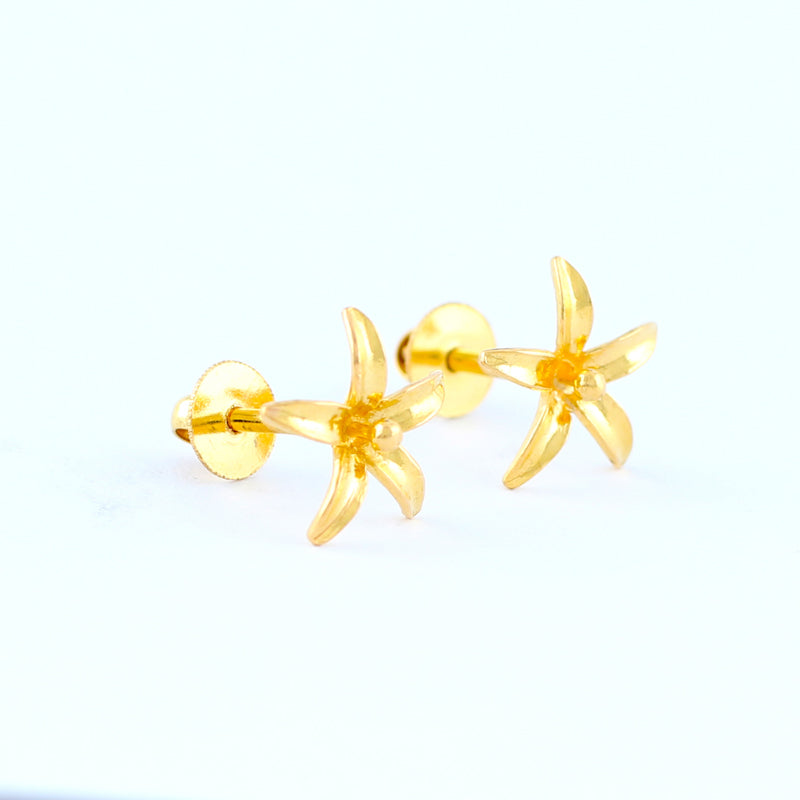 22KT YELLOW GOLD EAR STUD (ES0000230)