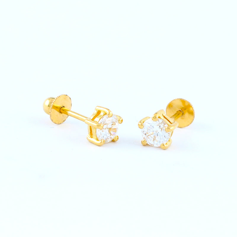 22KT YELLOW GOLD EAR STUD (ES0000304)