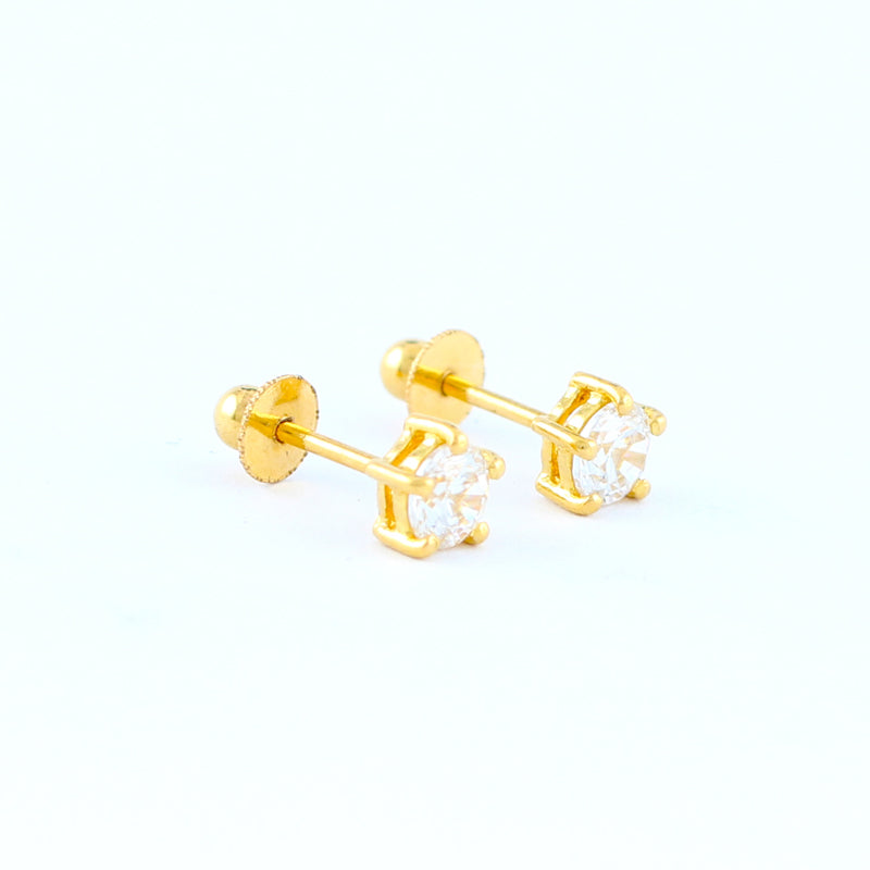 22KT YELLOW GOLD EAR STUD (ES0000304)