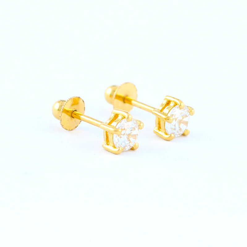 22KT YELLOW GOLD EAR STUD (ES0000304)
