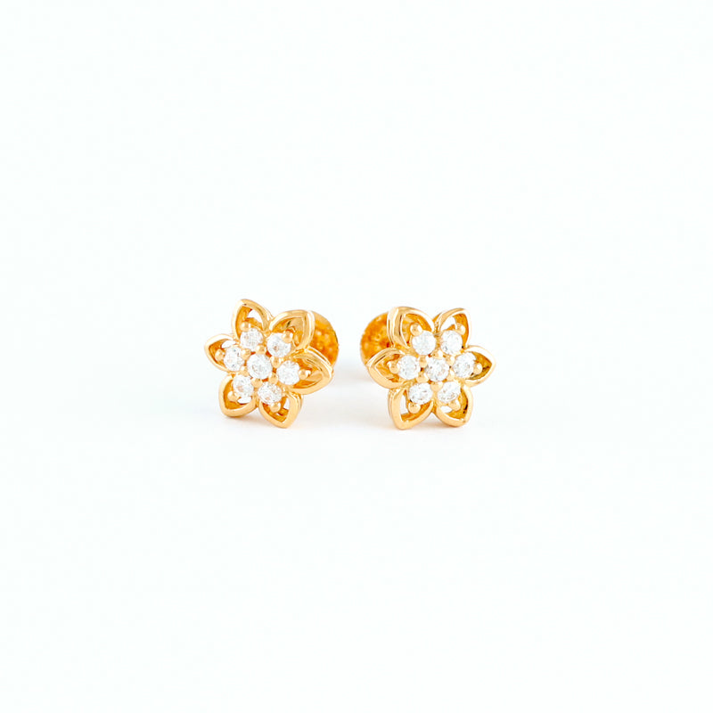 22KT YELLOW GOLD EAR STUD (ES0000408)