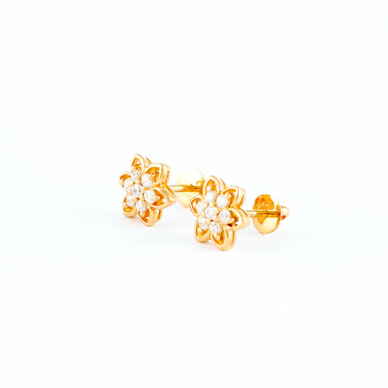 22KT YELLOW GOLD EAR STUD (ES0000408)
