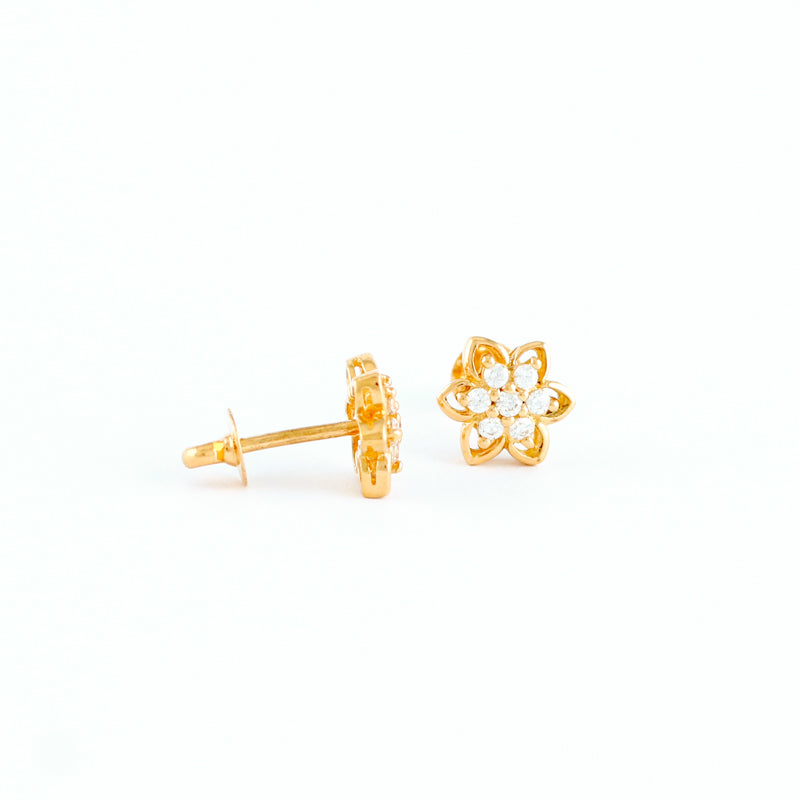22KT YELLOW GOLD EAR STUD (ES0000408)