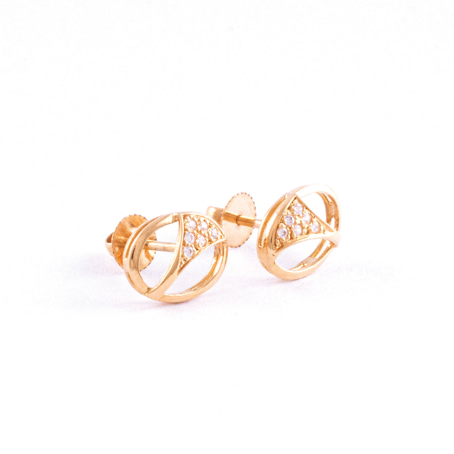 22KT YELLOW GOLD EAR STUD (ES0000430)