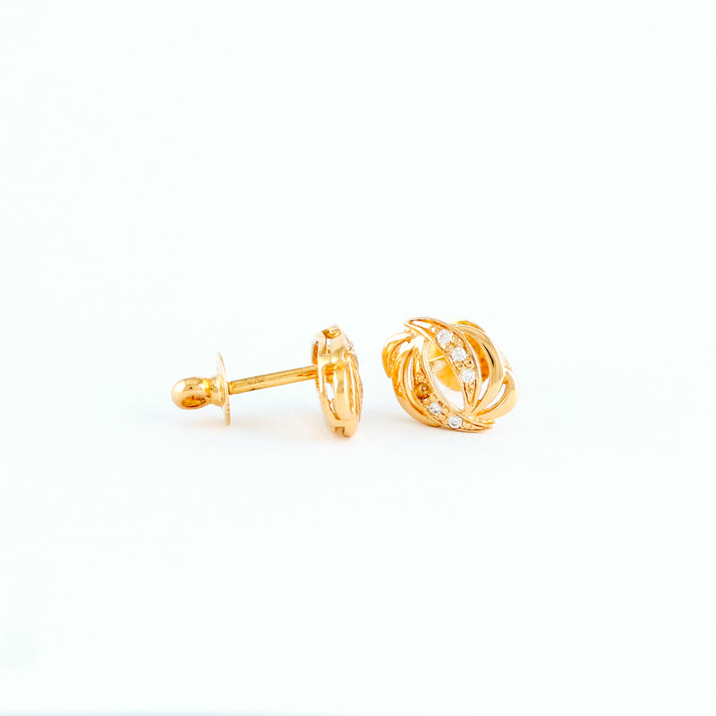 22KT YELLOW GOLD EAR STUD (ES0000438)