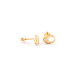 22KT YELLOW GOLD EAR STUD (ES0000441)