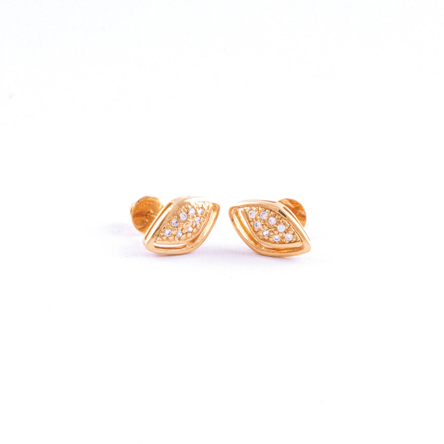 22KT YELLOW GOLD EAR STUD (ES0000486)
