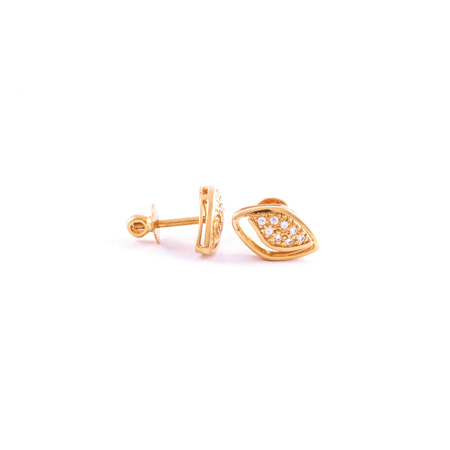 22KT YELLOW GOLD EAR STUD (ES0000486)