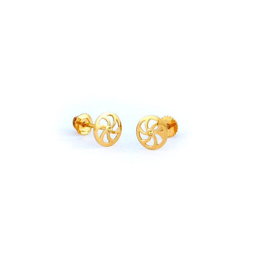 22KT YELLOW GOLD EAR STUD (ES0000622)