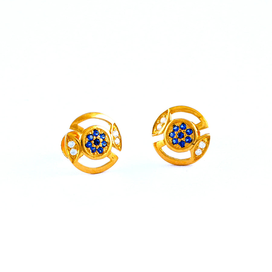 22KT YELLOW GOLD EAR STUD (ES0000670)