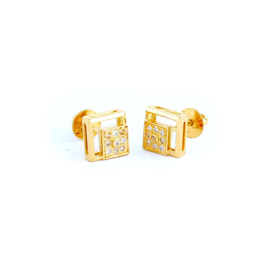 22KT YELLOW GOLD EAR STUD (ES0000730)