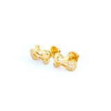22KT YELLOW GOLD EAR STUD (ES0000743)