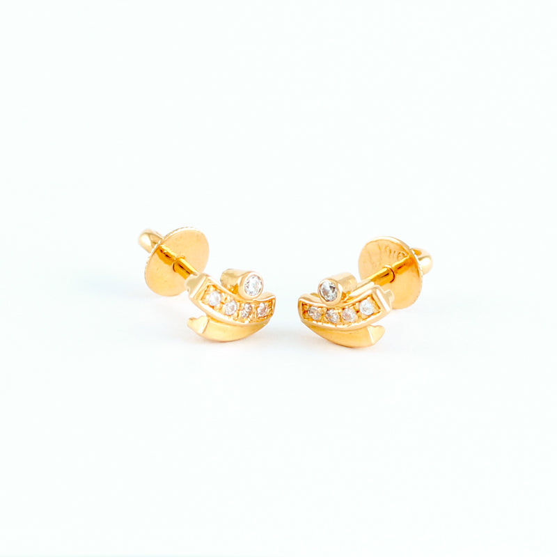 22KT YELLOW GOLD EAR STUD (ES0000785)