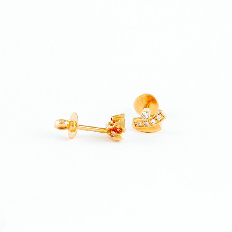 22KT YELLOW GOLD EAR STUD (ES0000785)