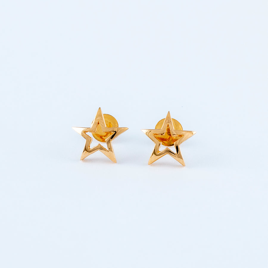 22KT YELLOW GOLD EAR STUD (ES0000796)