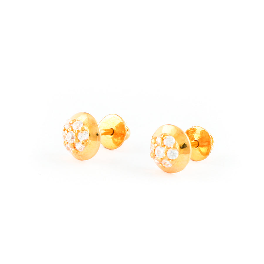 22KT YELLOW GOLD EAR STUD (ES0000798)