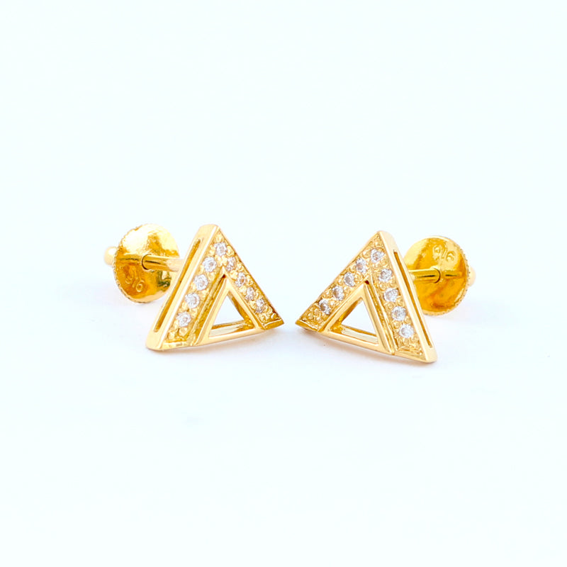 22KT YELLOW GOLD EAR STUD (ES0000811)