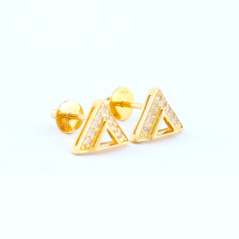 22KT YELLOW GOLD EAR STUD (ES0000811)