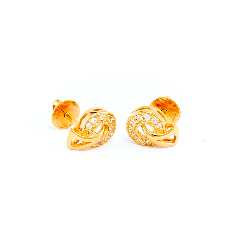 22KT YELLOW GOLD EAR STUD (ES0000813)